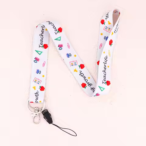 Lanière de cou pour enseignant – téléphone, badge, clés