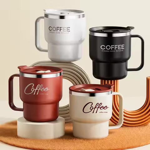 Tasse isotherme en acier inoxydable 304 – double paroi, anti-fuite
